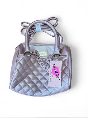 Quilted Lilac Betsy Johnson Satchel Bag